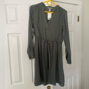 NWT H&M Olive Long Sleeved Dress